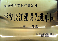 湖北泓港實(shí)業(yè)有限公司榮獲 “先進(jìn)單位” 的榮譽(yù)稱號(hào)